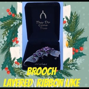 🎀BROOCH LAYERED RIBBONlike🎀